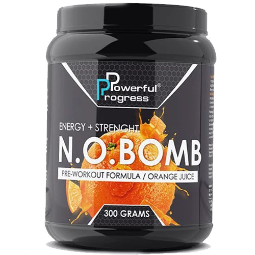 Предтренировочный комплекс Powerful Progress N.O.BOMB 300 g /30 servings/ Orange
