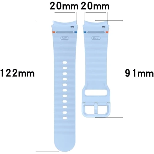 BeCover Strap Ribbed Tape Lite Gray для Samsung Galaxy Watch (20mm) 4 40mm-44mm/5 40-44mm/6 40-44mm/7 40-44mm (712045): Тип Ремешок
