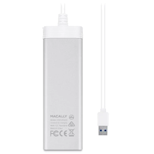 Адаптер Macally Adapter USB 3.0 to Ethernet + 3xUSB 3.0 (U3HUBGBA): Додаткові роз'єми Ethernet, USB OTG