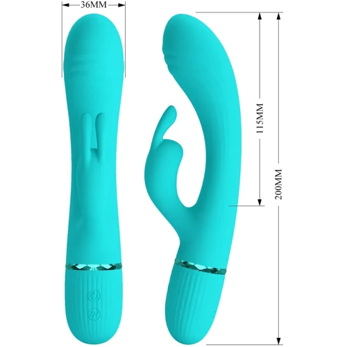 Вибромассажер для стимуляции точки G и клитора LYBAILE Pretty Love Gcocco Light green (BW-500060-1)