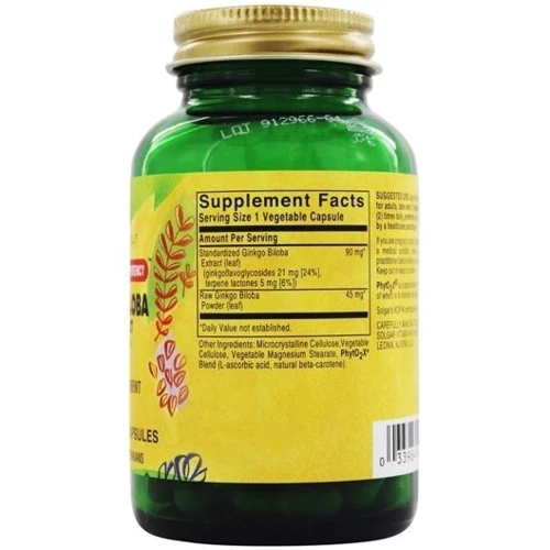 Solgar SFP Ginkgo Biloba Leaf Extract 60 Vegetable Capsules: Форма випуску капсули