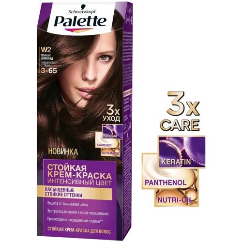 Palette Крем-краска для волос Интенсивный цвет 3-65 (W2) Темный шоколад 110 ml: Классификация Масс-маркет