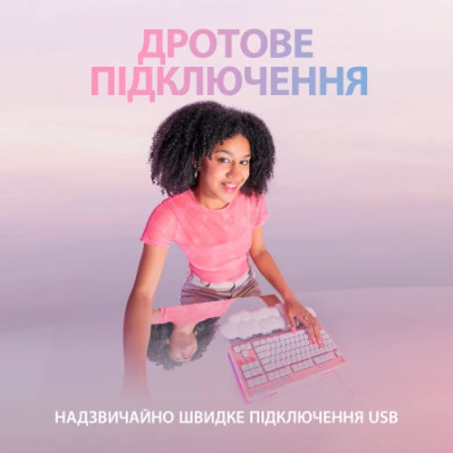 Клавіатура Logitech G715 TKL Wireless RGB GX Linear Off-White (920-010692): Кількість клавіш 87