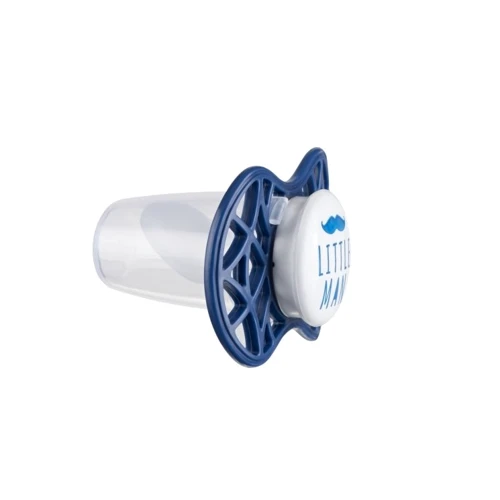 Пустушка Nuvita 7084 Air55 Cool Little Man ортодонтична 6m+ синя (NV7084NB): Вид пустушки классическая