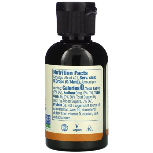 NOW Foods BetterStevia Liquid Sweetener 2 fl oz (59 ml) English Toffee Жидкий подсластитель с нулевой калорийностью, английская ириска: Форма выпуска Капли