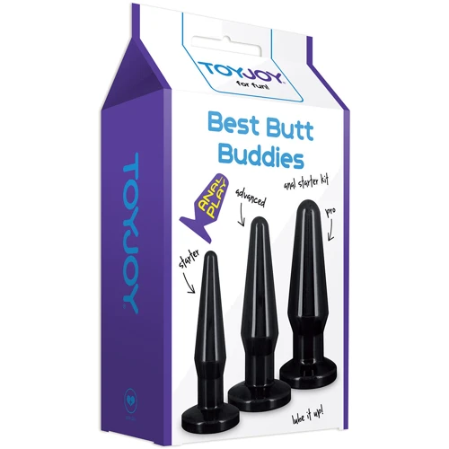 Набор анальных пробок Best Butt Buddies, черный