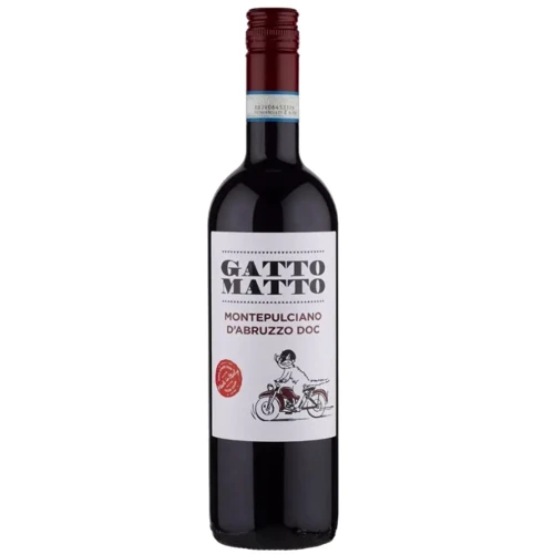 Вино Gatto Matto Montepulciano d`Abruzzo червоне сухе 12.5% 0.75 л (VTS2903770)