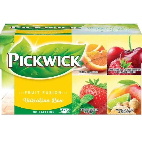 Чай Pickwick фруктово-трав'яний асорті зі шматочками фруктів та ягід 20х1.875 г (8711000684108)