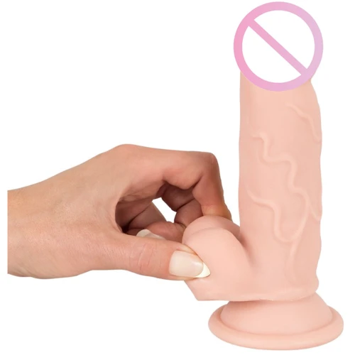 Фаллоимитатор с мошонкой Orion Nature Skin Small Bendable Dildo