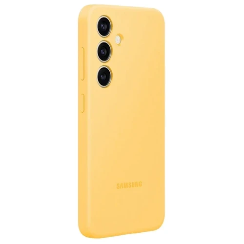 Чехол для телефонов Samsung Silicone Case Yellow (EF-PS926TYEGWW) for Samsung S926 Galaxy S24 Plus: Материал Силикон/Поликарбонат/Микрофибра