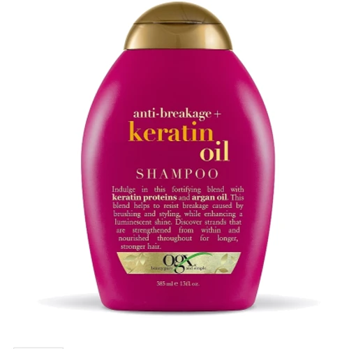 OGX Anti-Breakage Keratin Oil Shampoo Шампунь против ломкости волос с кератиновым маслом 385 ml