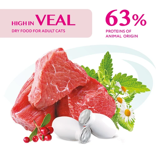 Сухий корм Optimeal Adult cats для дорослих кішок зі смаком телятини 6x0.65 кг (4820083906114): Клас Супер премиум
