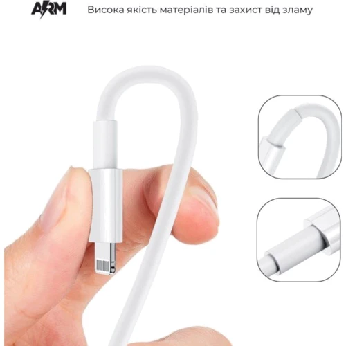 Кабель ArmorStandart Cable USB-C to USB-C ABMLL82 2m White (ARM63474): Тип USB-C - USB-C