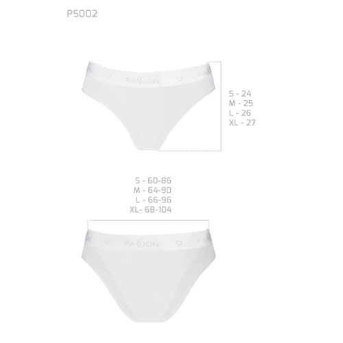 Трусики с прозрачной вставкой Passion PS002 PANTIES white, size S