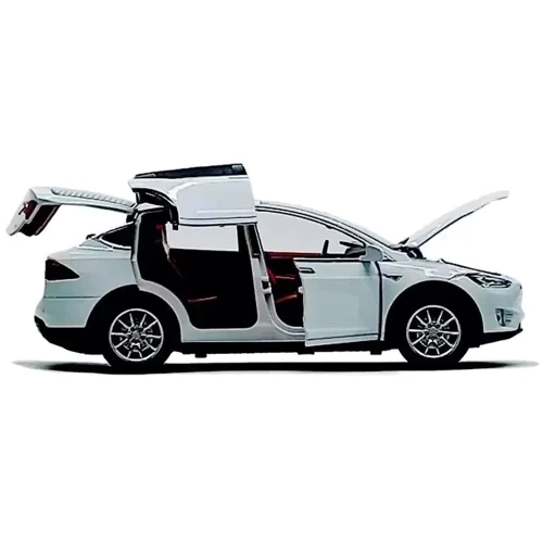 Инерционная машинка АВТОПРОМ Tesla Model X 7574A, 1:22 (7574A(White))