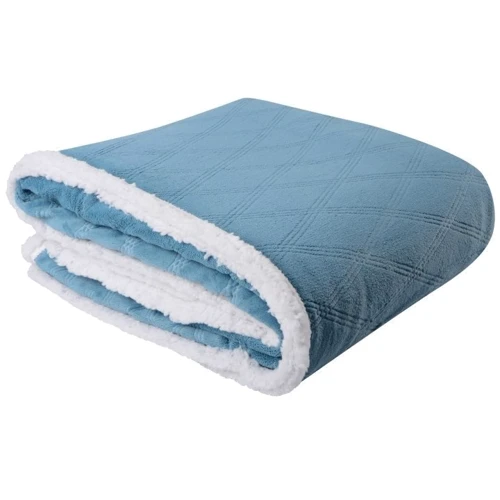 Одеяло SOHO Plush hugs Silver blue 150х200 см (6878740): Материал чехла полиэстер