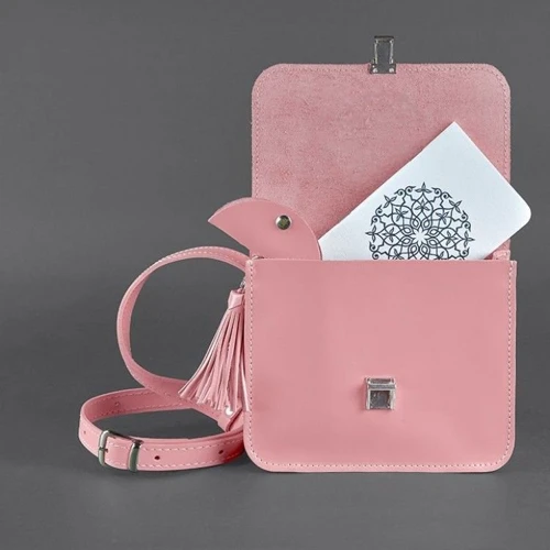 Женская сумка-сэтчел BlankNote розовая (BN-BAG-3-pink-peach): Страна производитель Украина