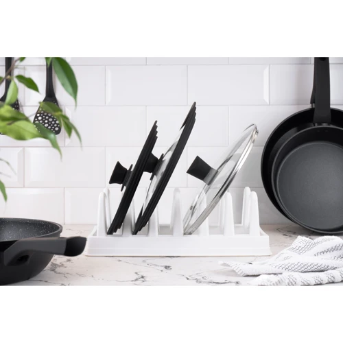 Подставка Ardesto для крышек 35х15.2х11.7 см белая (AR4035L)