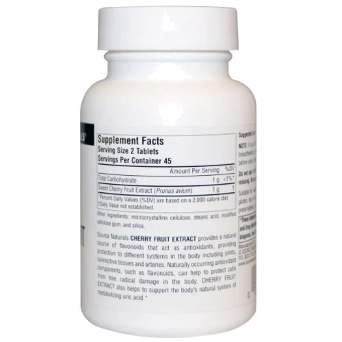 Source Naturals 500 mg 90 tabs Екстракт вишні: Тип фруктові екстракти