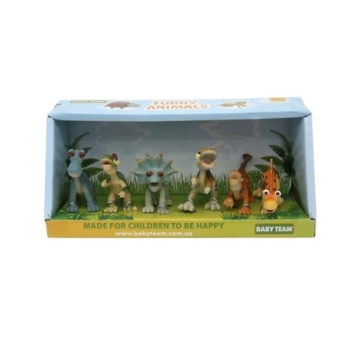 Набор игрушек-фигурок Baby Team Динозавры, 6 шт, (8832)