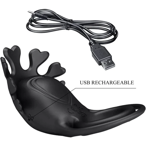 Ерекційне віброкільце LYBAILE Pretty Love - Vibration Penis Ring Ruben Black (BI-210311-1)