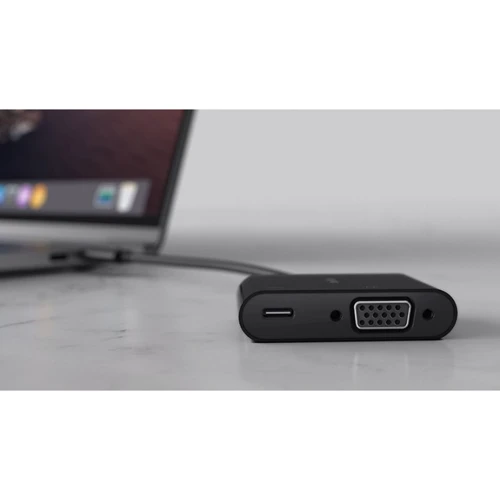 Адаптер Belkin Adapter USB-C to VGA 60W PD + USB-C Black (AVC001BTBK) фото 4
