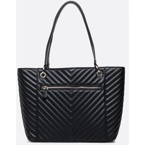 Жіноча сумка GUESS NOELLE ELITE TOTE чорна (HWQG7879230-BLA): Застібка Молния