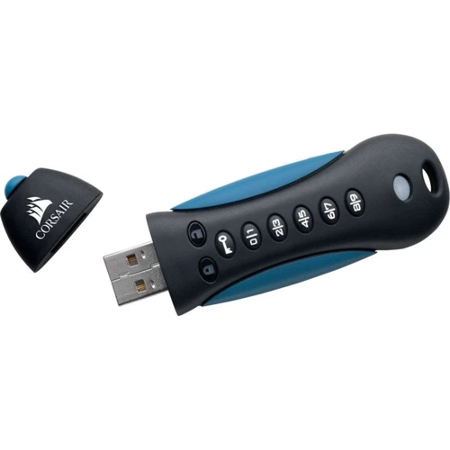 USB-флешка Corsair 64GB Padlock 3 USB 3.0 Black / Blue (CMFPLA3B-64GB) фото 4