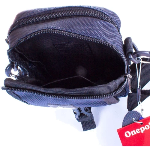 Мужская сумка через плечо Onepolar синяя (W5077-navy): Тип ручки Со съемным ремнем, Плечевой ремень, Короткая ручка