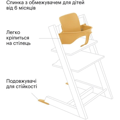 Спинка с ограничителем для стульчика Stokke Tripp Trapp Sunflower Yellow (159329)