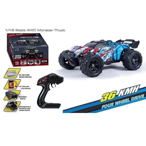 Машина на радіокеруванні: протиударний корпус, гумові шини (HS 18321)