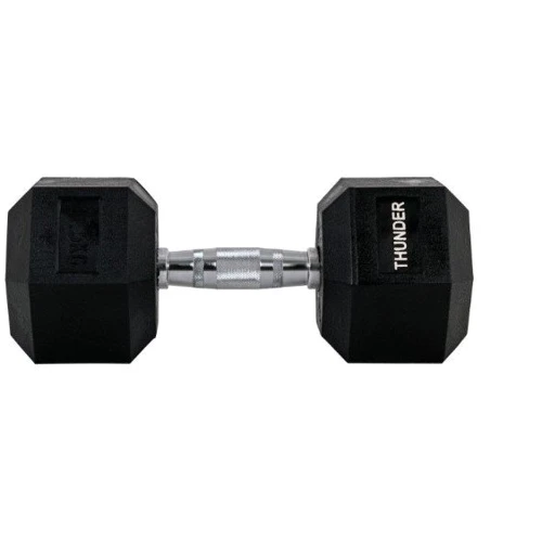 Гантель Thunder 17.5 кг (HEXAGONAL-DUMBBELLS-17,5K): Вес гантели, кг 17.5