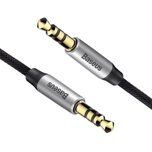 Кабель Baseus Audio Cable AUX 3.5mm Jack M30 Yiven 1m Black (CAM30-BS1): Тип Mini-jack 3.5mm M - Mini-jack 3.5mm M