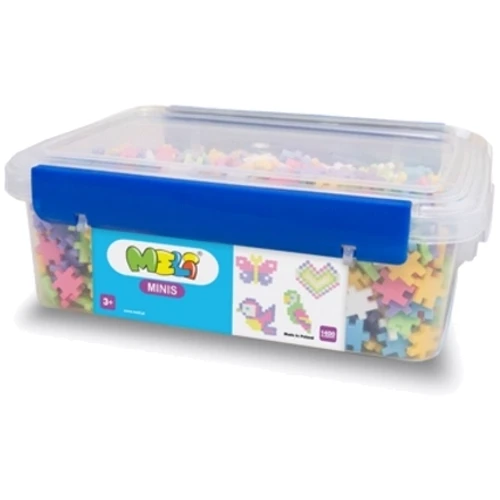 Конструктор MELI MINIS в контейнере 1400 эл. пастельный (1.5х1.5см)