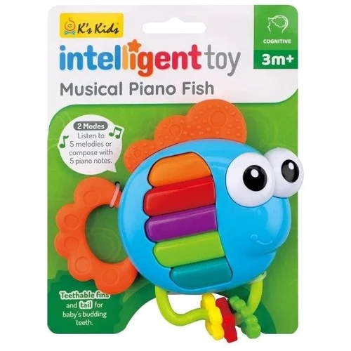 Погремушка K`s Kids Пианино Рыбка со световыми эффектами (KIT23006)