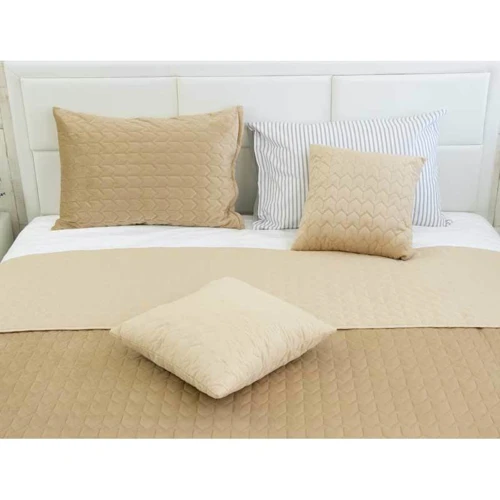 Подушка Руно Velour Beige декоративная 40х40 см (311.55_Beige): Наполнитель силиконизированные полиэстеровые шарики