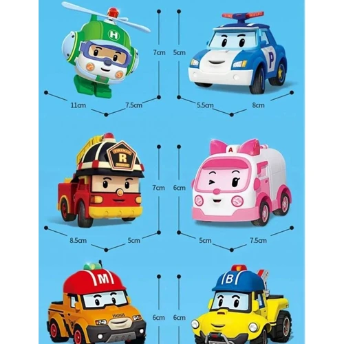 Игровой набор Robocar Poli GoGo Спасатели делюкс 6 шт (ZR-914)