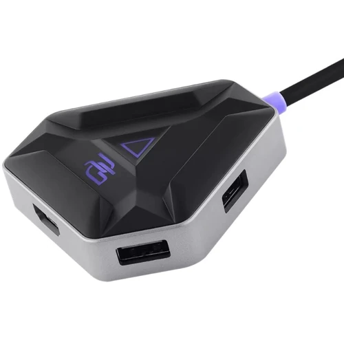 Адаптер Proove Adapter Gaming Spectre USB-C to 2xUSB3.0+USB-C+HDMI Dark Gray (HBPG10221205): Інтерфейс підключення HDMI, USB 3.0, USB-C