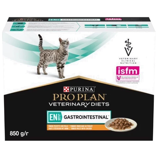 Влажный корм для котов Pro Plan Veterinary Diets EN Болезни ЖКТ с курицей в подливке 10х85 г (8445290093561): Тип Влажный корм