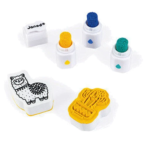 Набор для творчества Janod Штампы Мир 50 шт (J07800)