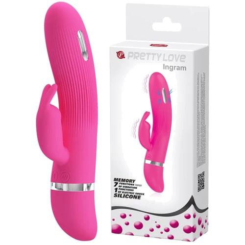 Вибратор с электростимуляцией Pretty Love Ingram Vibrator Purple