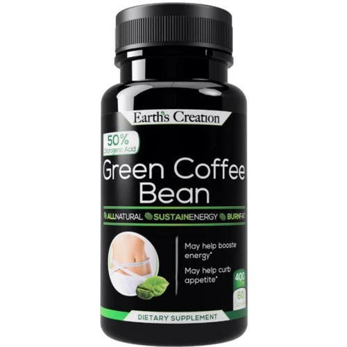 Жиросжигатель Earth‘s Creation Green Coffee G50 400 mg 60 caps / 20 servings