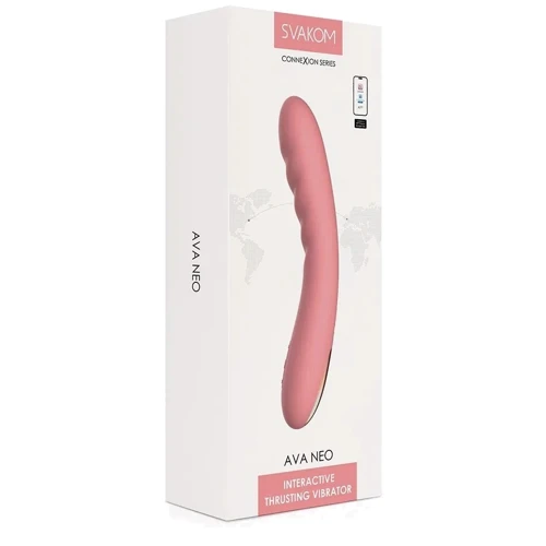 Смарт-вибратор с пульсацией Svakom Ava Neo Peach Pink (15 режимов работы)