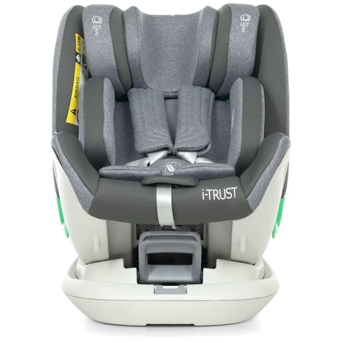 Автокресло El Camino ME 1081 i-TRUST Light Gray: Внутренние ремни 5-ти точечные, с мягкими накладками