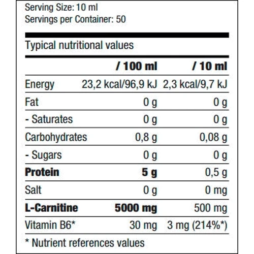Жироспалювач QNT L-Carnitine liquid 500 ml: Стать Унисекс