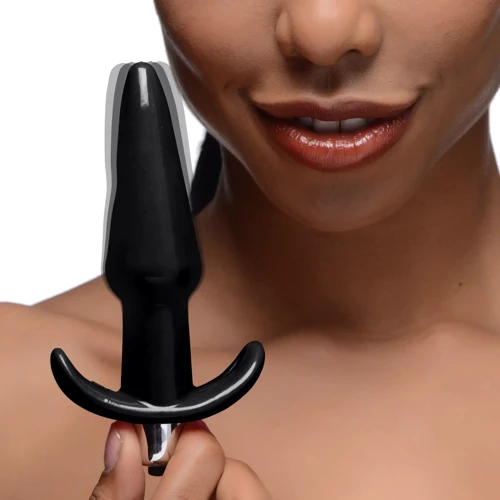 Анальная пробка с вибрацией Frisky Smooth Vibrating Anal Plug Black