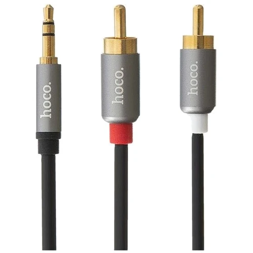 Кабель Hoco Audio Cable AUX 3.5mm Jack UPA10 1.5m Metal Gray