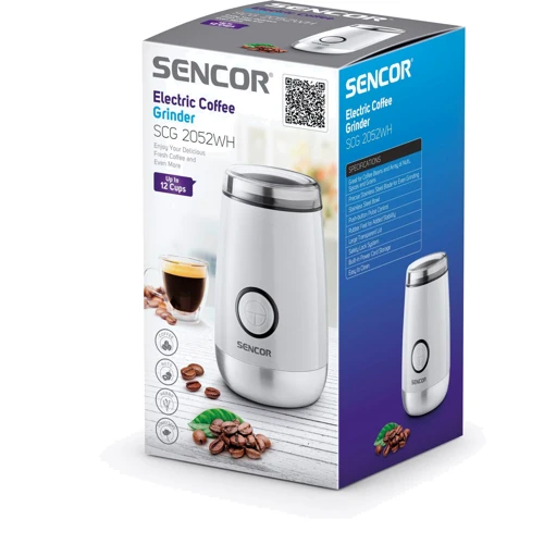 Кофемолка Sencor SCG 2052WH: Мощность, Вт 150