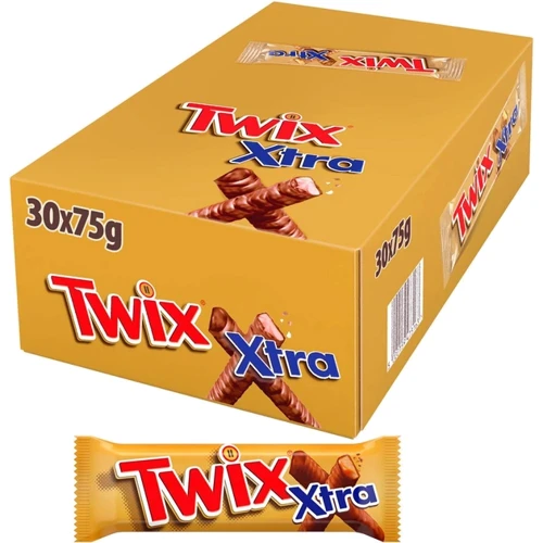 Упаковка батончиків Twix Extra у молочному шоколаді 30х75 г (УП5000159473163)