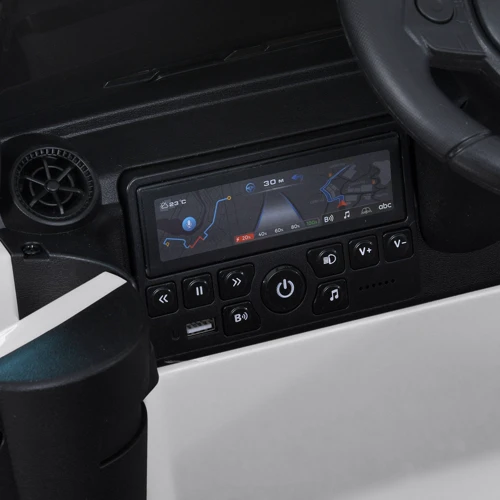 Дитячий електромобіль Bambi Racer Джип білий (2155EBLR-1(24V))